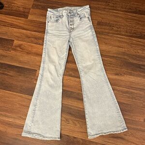 American Eagle Outfitters Light Wash Flare Jeans